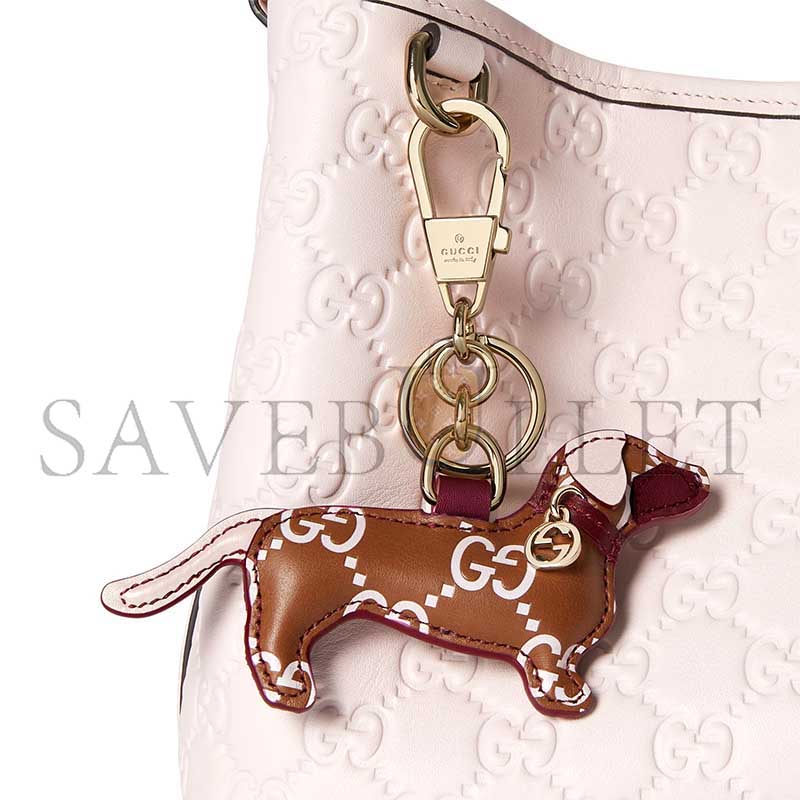 GUCCI DOG-SHAPED BAG CHARM 821812